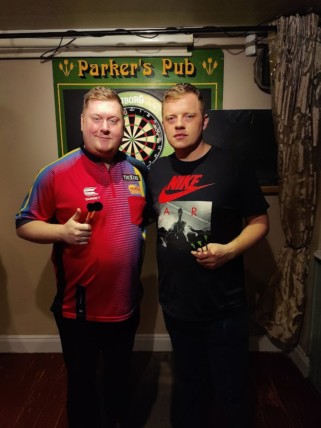 Ricky Evans and Peter Nammock at Parkers Pub