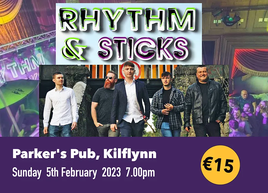 rythm & Sticks at parkers pub