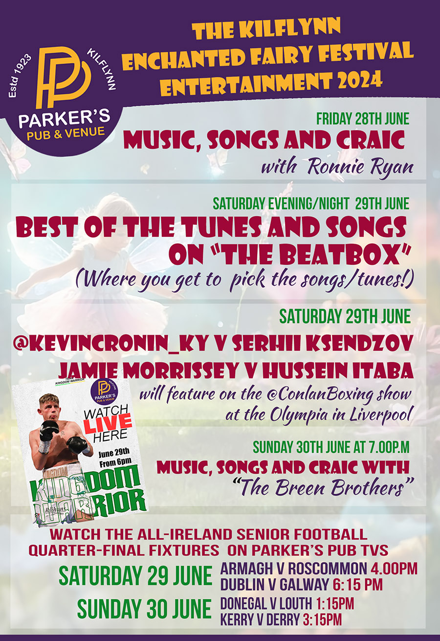 parkers pub fairy festival 2024