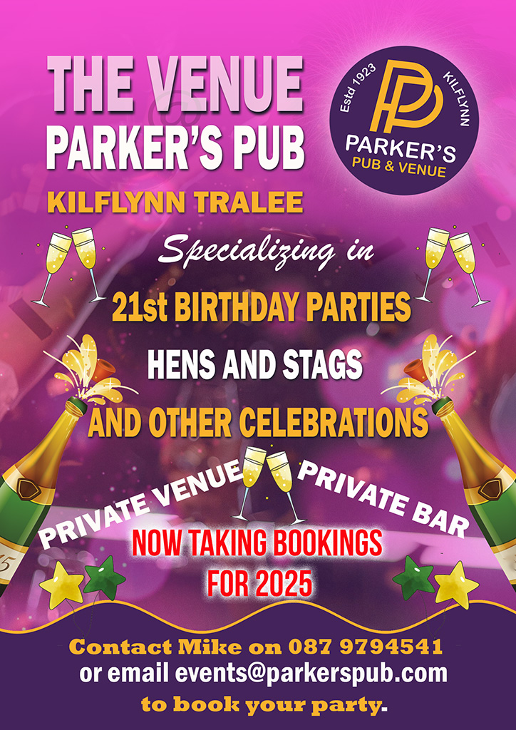 parkers pub venue poster