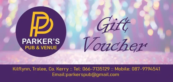 parkers pub gift voucher