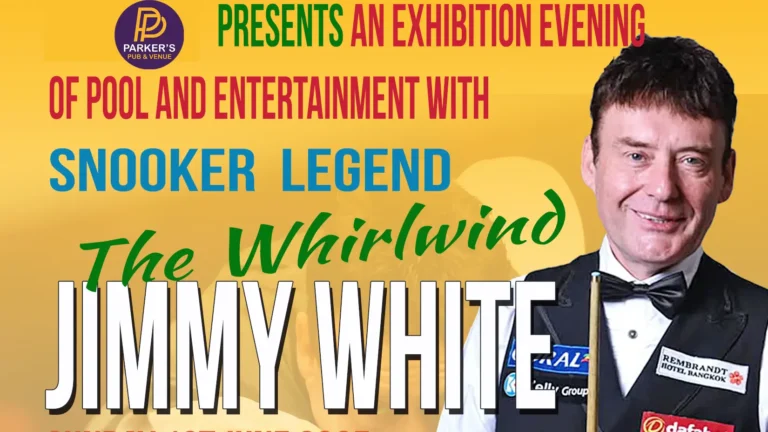 Jimmy white at parkers pub
