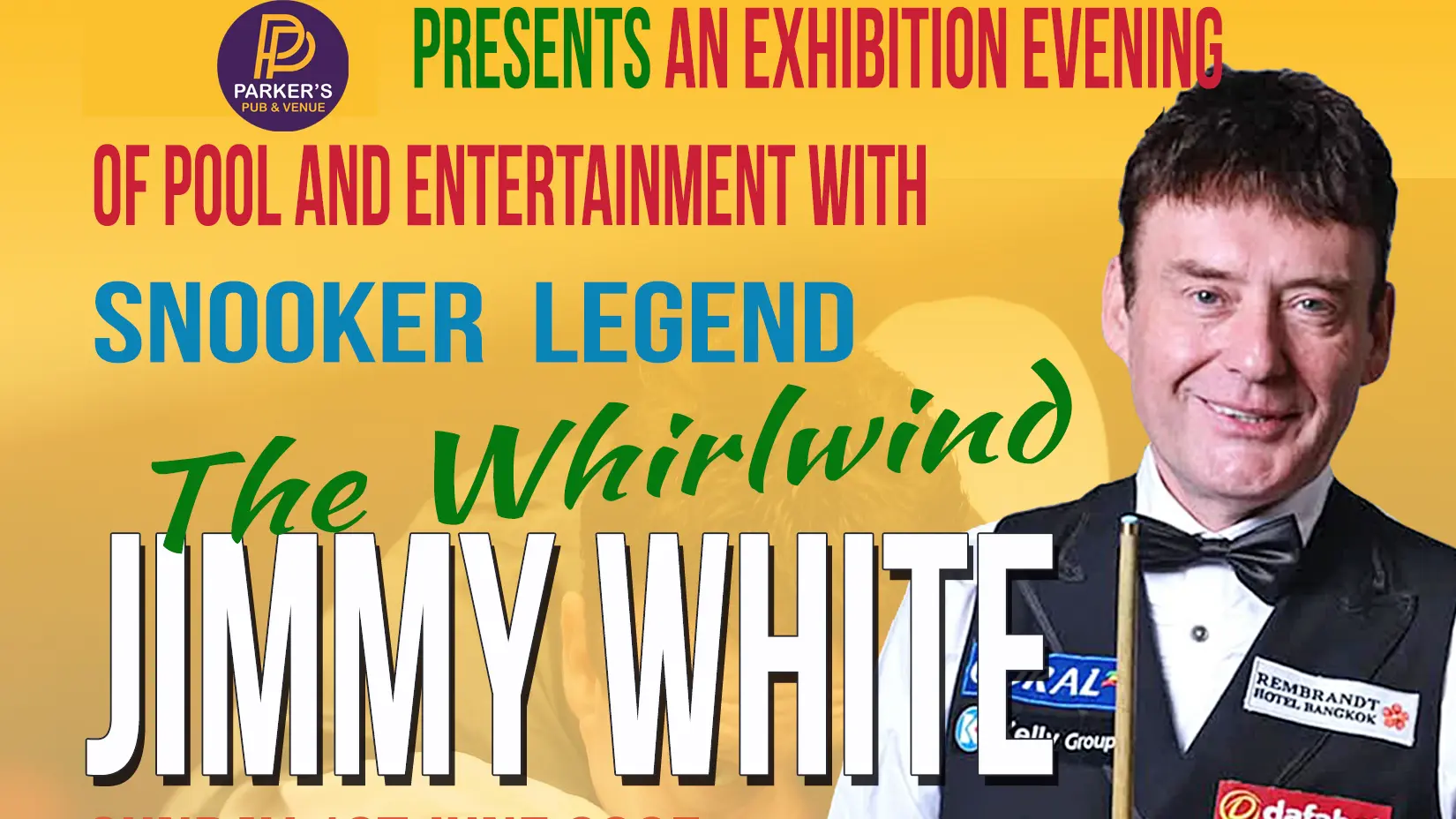 Jimmy white at parkers pub