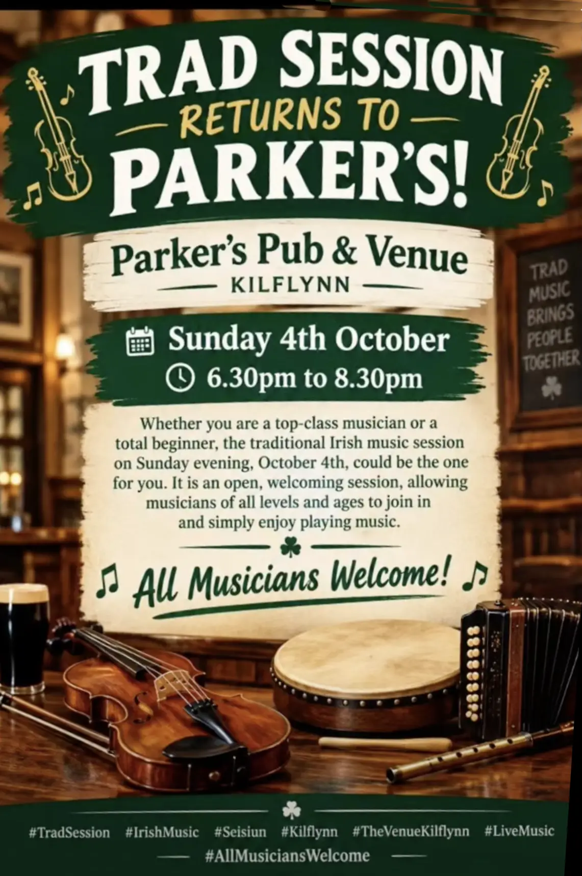 Trad Session Returns to Parkers